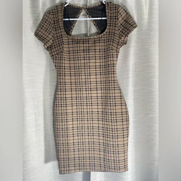 macy's brown dresses Macy Dress Satin Cocoa main image 0